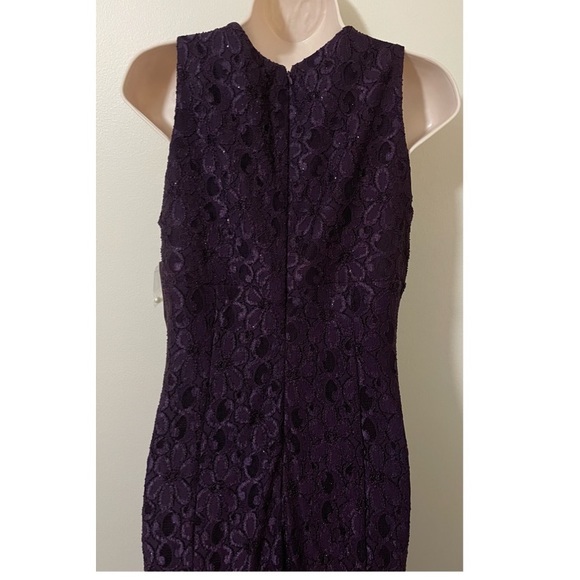 R & M RICHARDS Women's Embellished-neck Glitter-lace Gown Dress Size 10. NWT - Picture 8 of 10